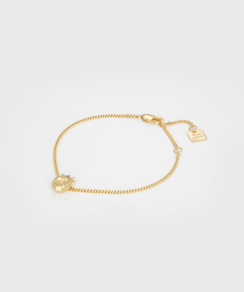 Iconic Heart, armbånd 925s 18KYG