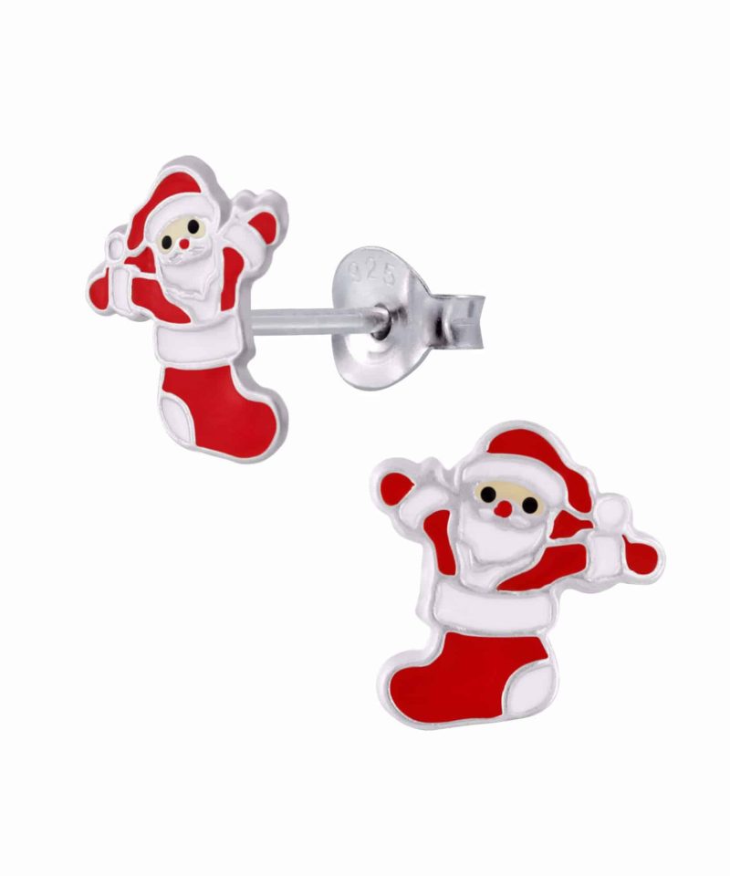 Øredobber med julemotiv - Julenisse