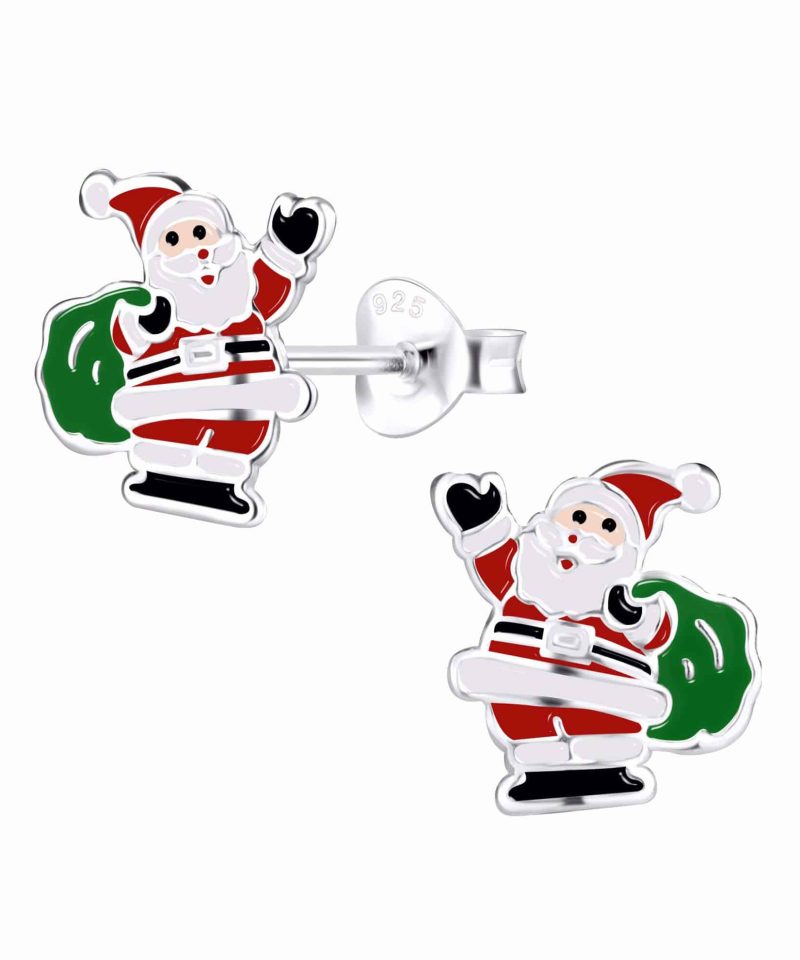 Øredobber med julemotiv - Julenisse