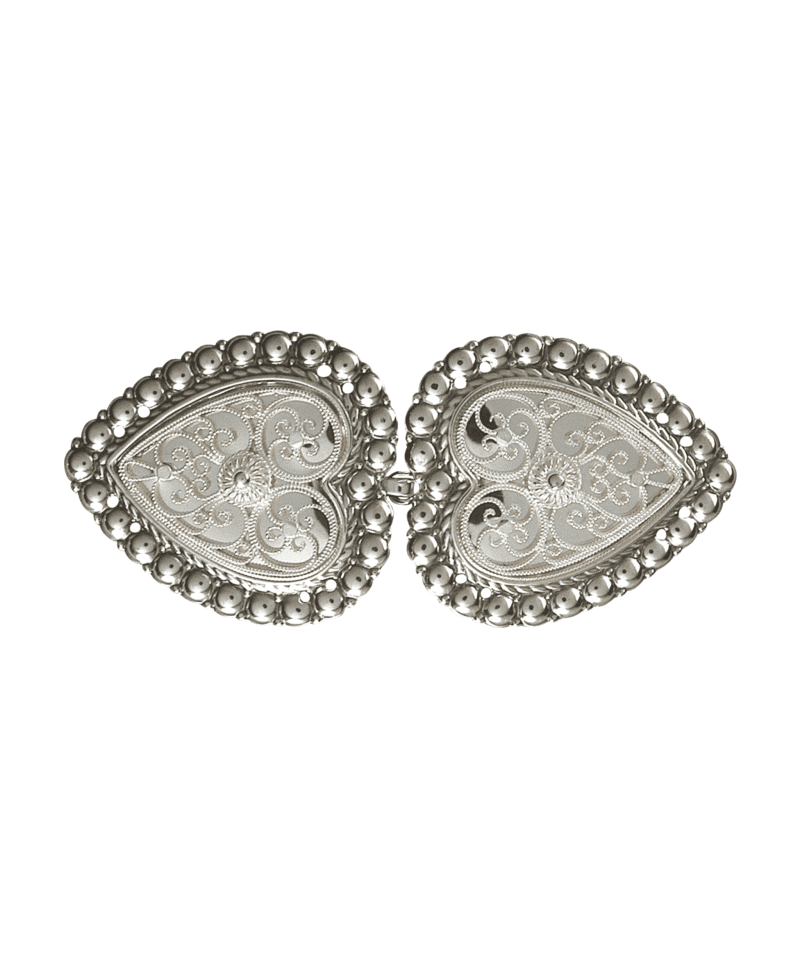 002296 - Beltespenne til Skinnlist Oksidert Hvit med kruser