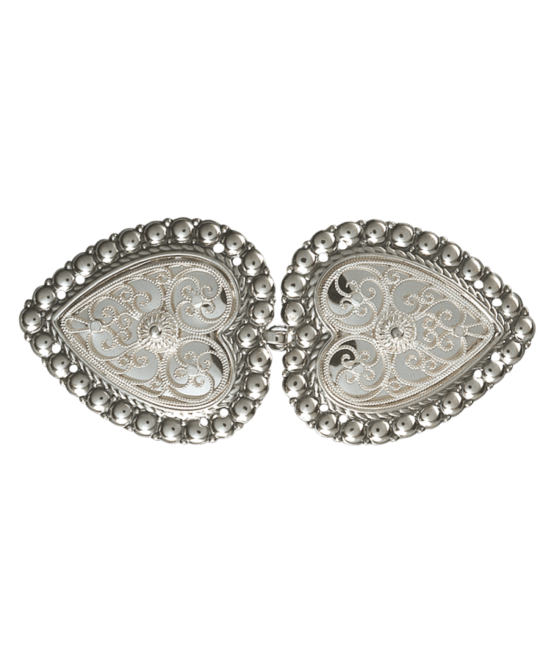 002296 - Beltespenne til Skinnlist Oksidert Hvit med kruser