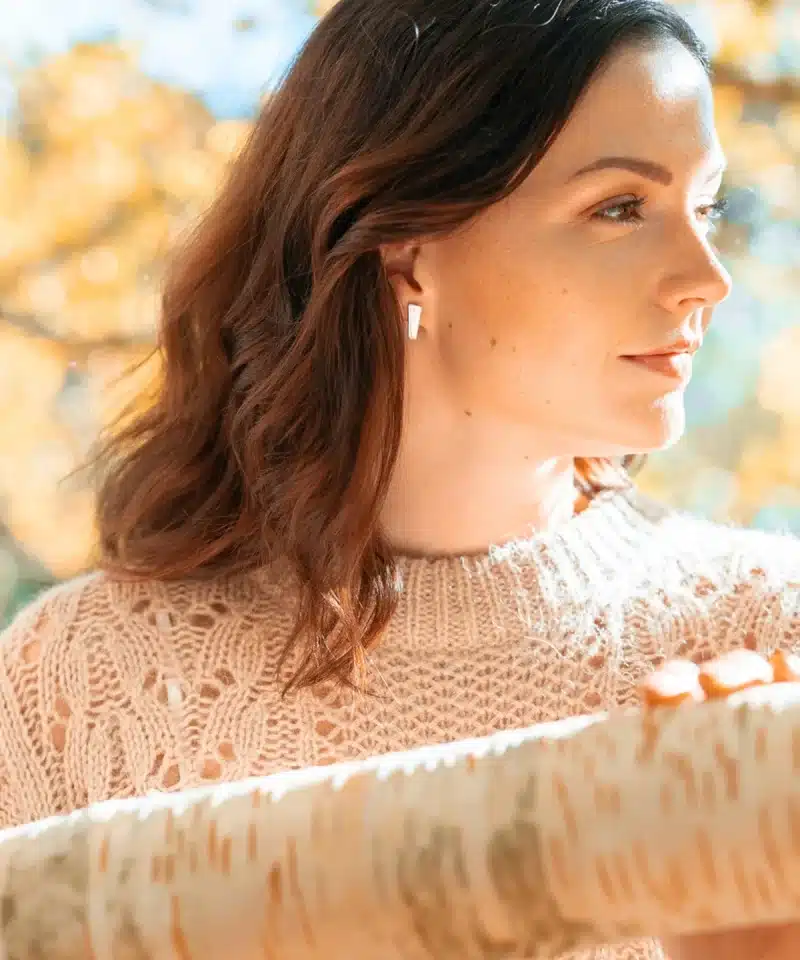 Alternative view of Ørepynt 18 mm Sølv Blank Pulpit Rock
