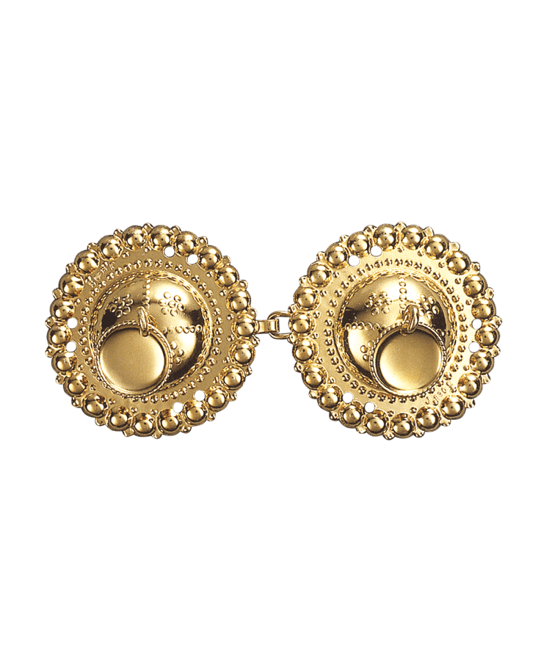 012600 - Beltespenne Forgylt med syhol