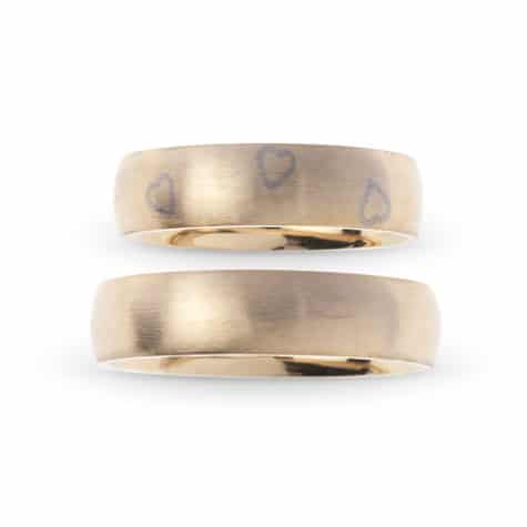 Alternative view of Monterossa Forlovelsesring i gult gull med hvitt gull, Herre