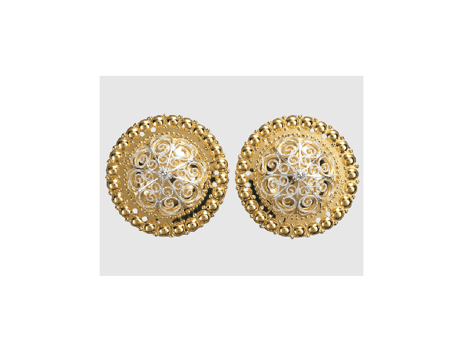 044506 - Borer Forgylt Hvit med kruser