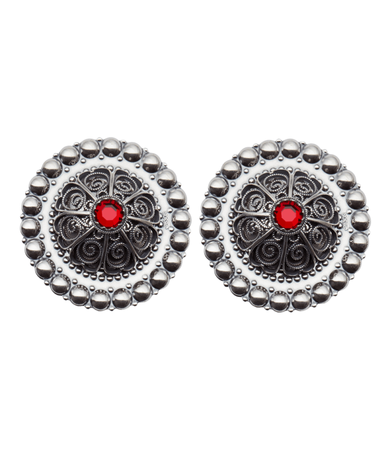 045197 - Borer til Skinnlist Oksidert med Rød Stein