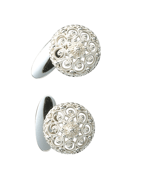 060400 - Mansjettknapper Hvit