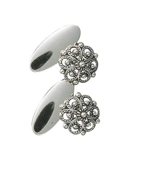 066100 - Mansjettknapper Oksidert