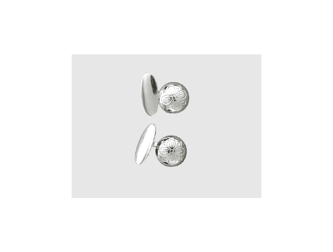 073400 - Mansjettknapper Hvit