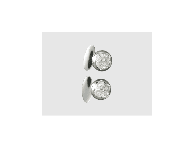 075400 - Mansjettknapper Hvit