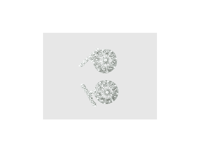 077400 - Mansjettknapper Hvit