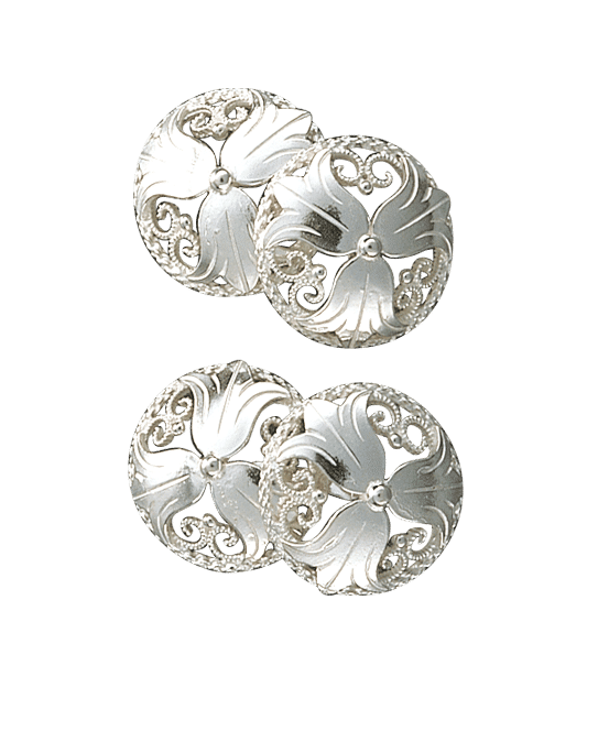 078400 - Mansjettknapper Hvit