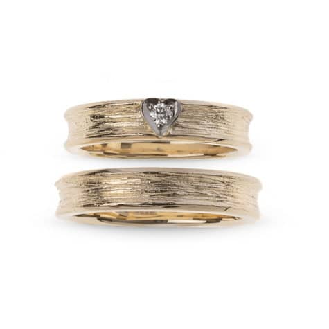 Alternative view of Modena Forlovelsesring i gult gull, Herre