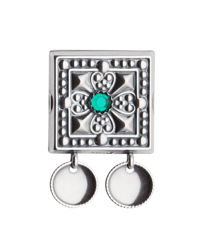 092108 - Beltestøl Oksidert med Grønn Stein