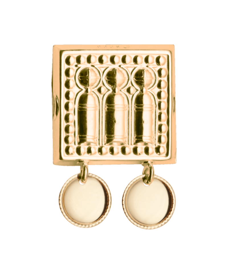 093601 - Beltestøl Forgylt med Trådkantlauv