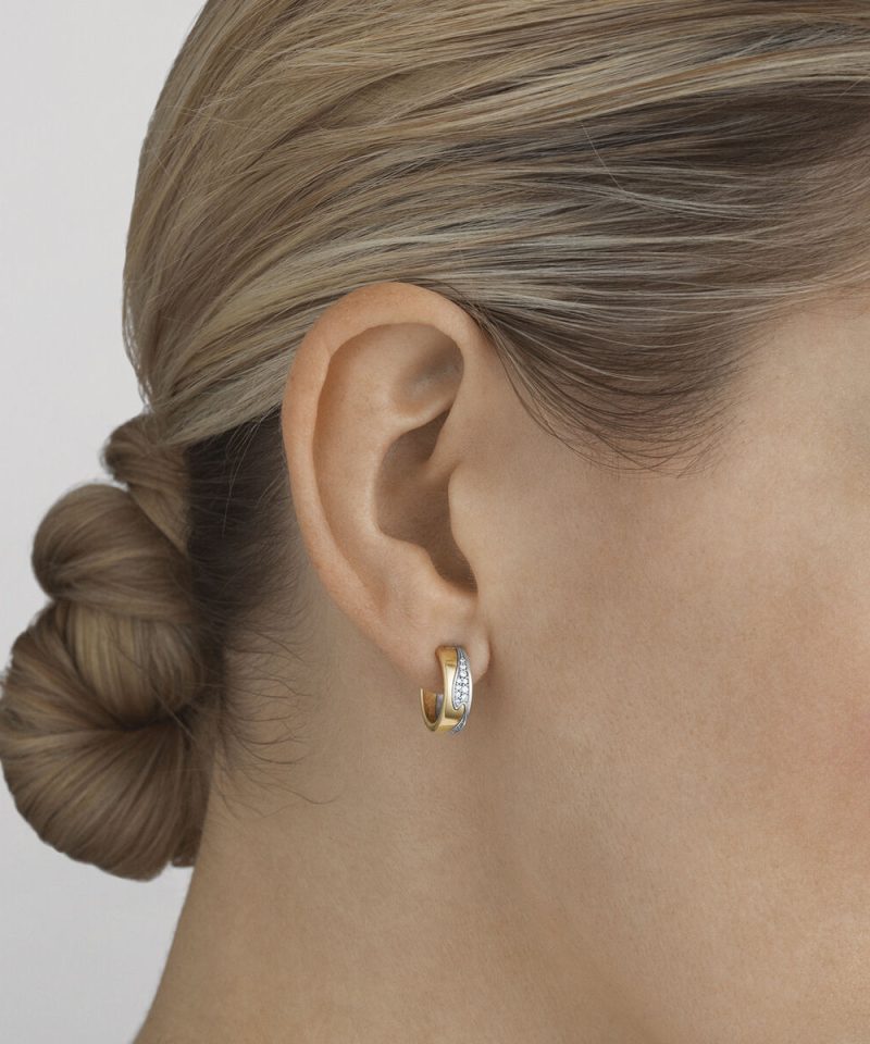 Alternative view of Fusion Øreringer med diamanter 0,18ct