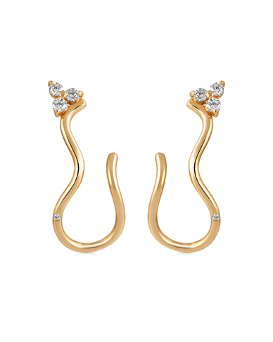 Fryd Wave Diamond Earrings