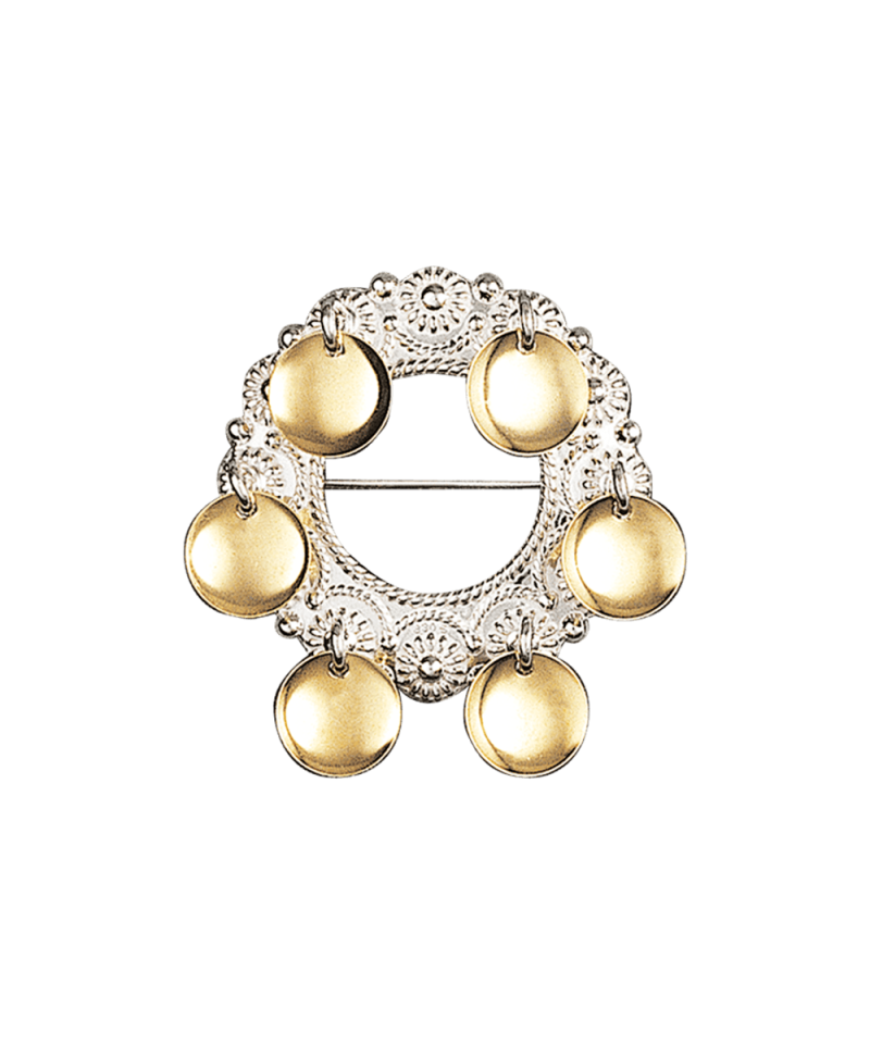 108500 - Sølje Hvit forgylt