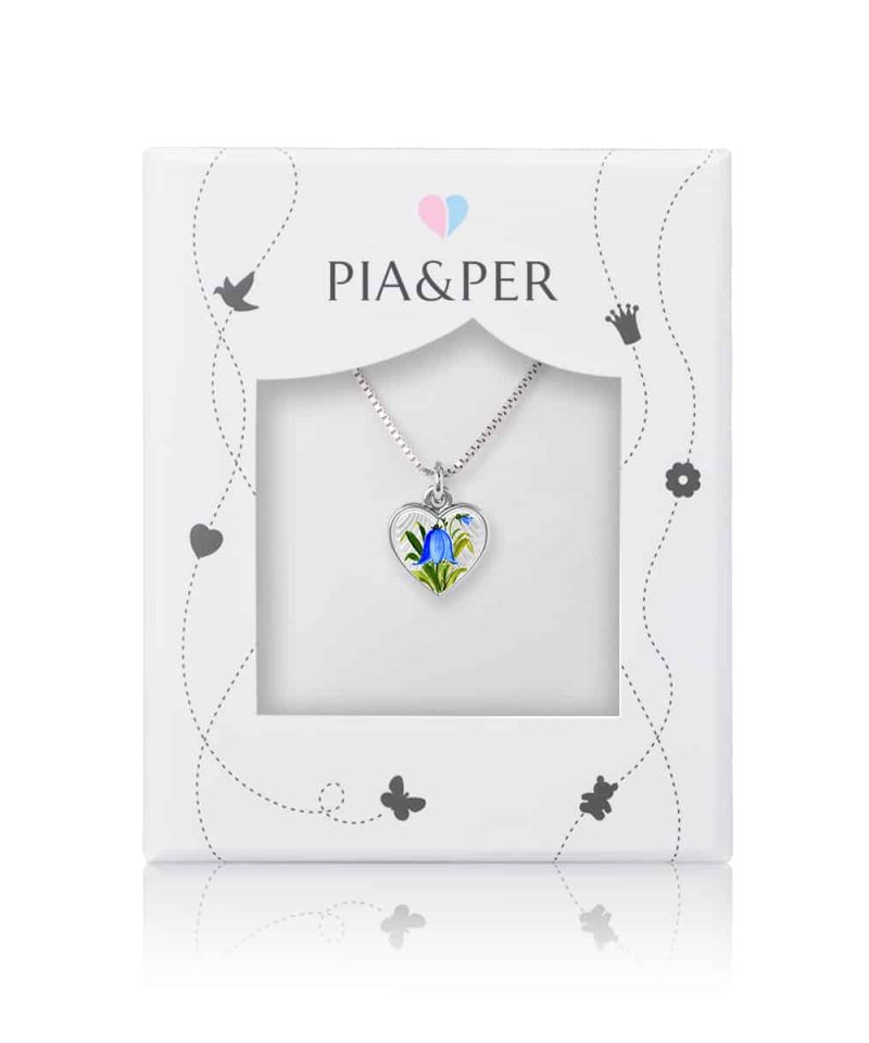 Alternative view of Halskjede i sølv - Blåklokkemotiv