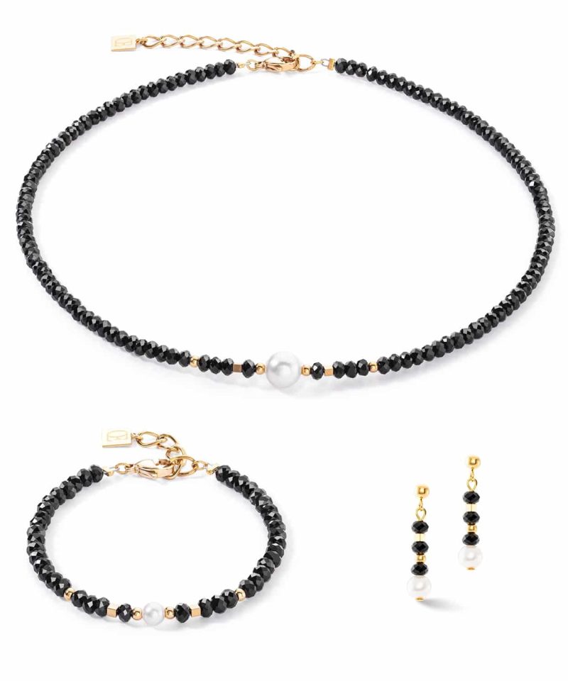 Alternative view of Mystic Pearl necklace gold-black - 1131/10-1314