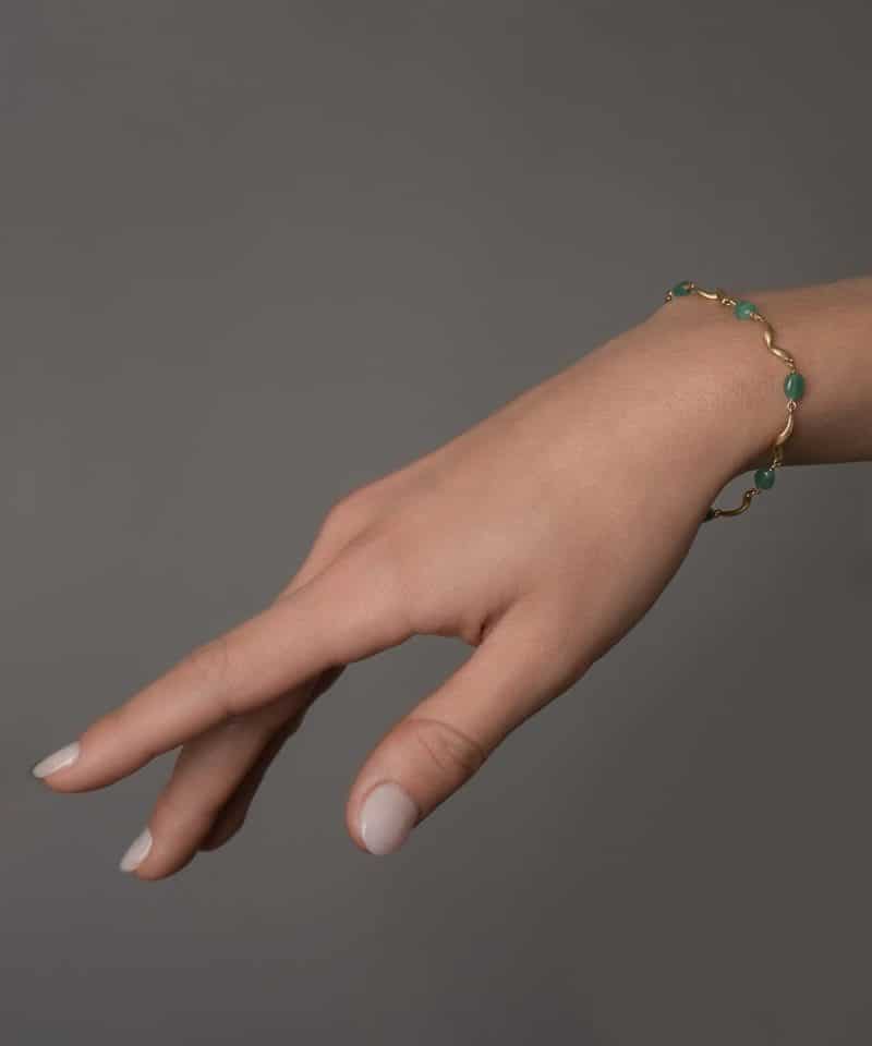 Alternative view of Vega Emerald Armbånd gull