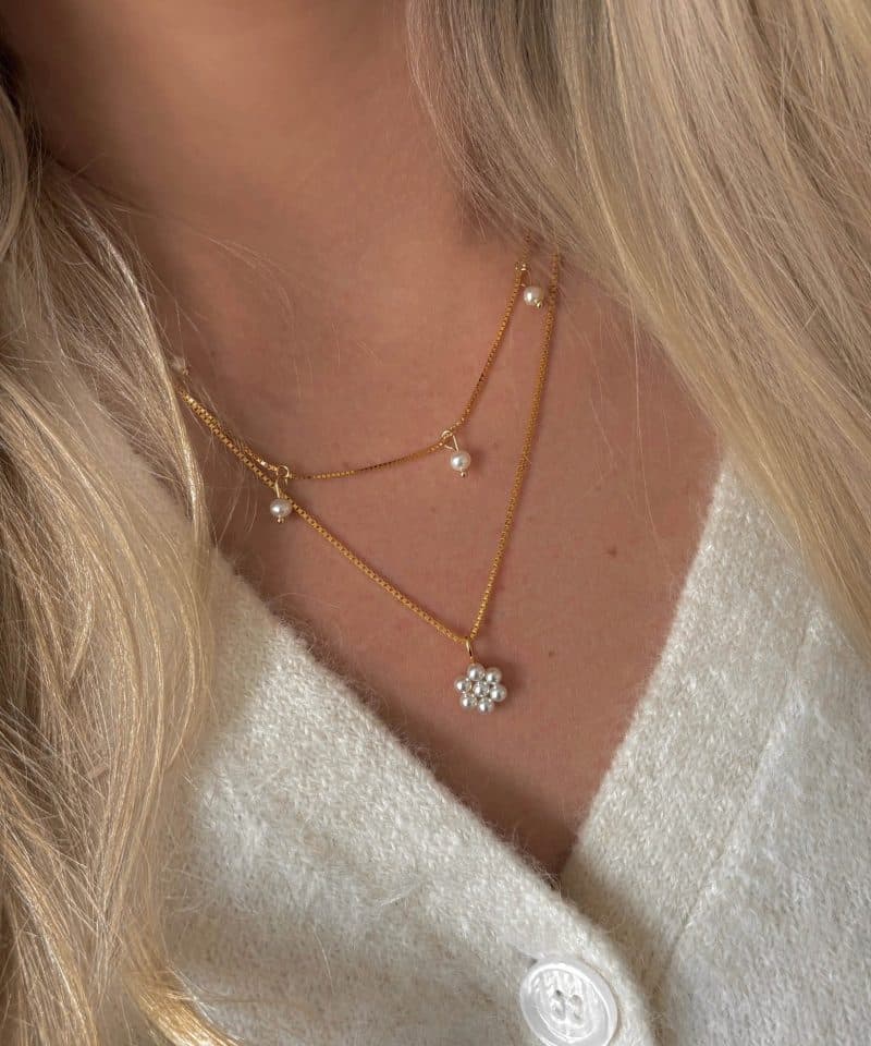 Alternative view of Meadow Necklace Goldplated