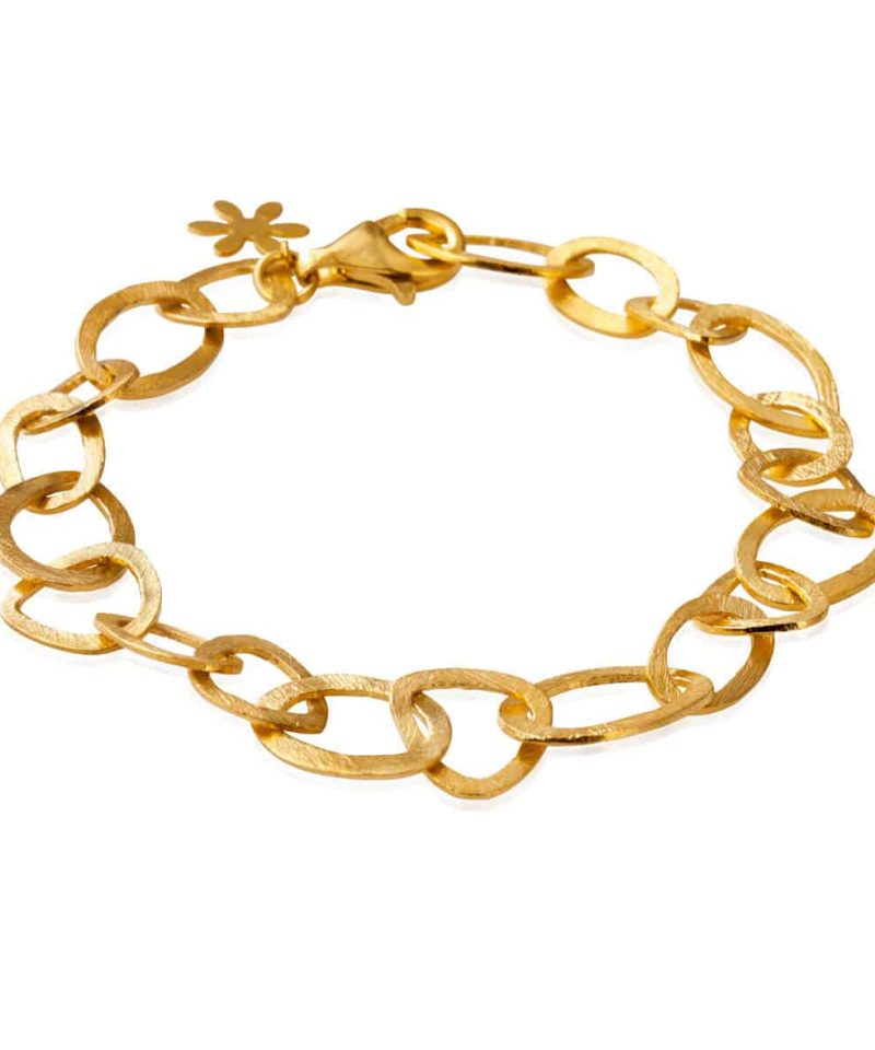 Armbånd i forgylt sølv