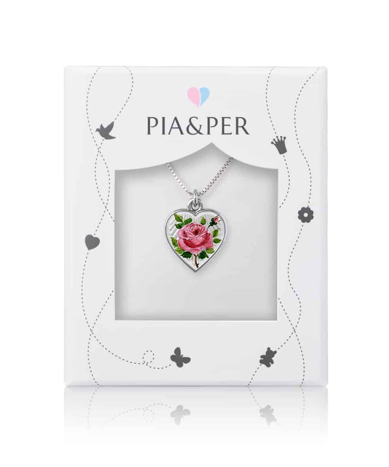 Alternative view of Halskjede i sølv - Rosemotiv