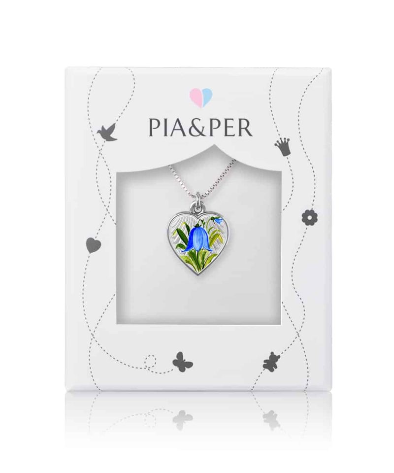 Alternative view of Halskjede i sølv - Blåklokkemotiv