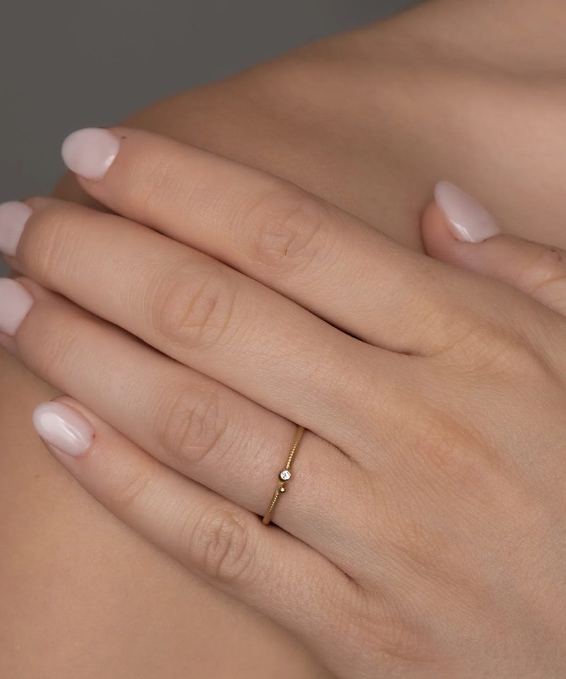 Alternative view of Delphis Drop 2 Ring, Diamant