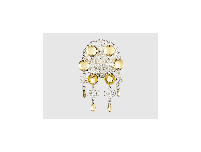 145500 - Sølje Hvit forgylt