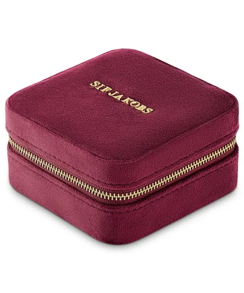 JEWELLERY TRAVEL BOX PICCOLO BURGUNDY - smykkeskrin