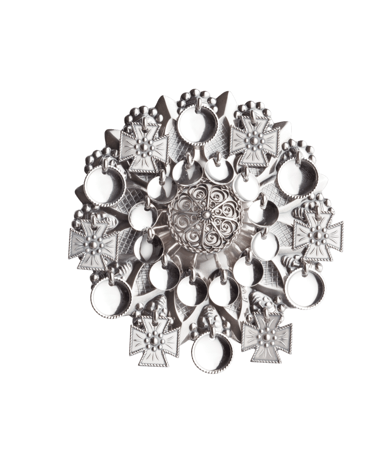 147106 - Sølje Oksidert med kruser