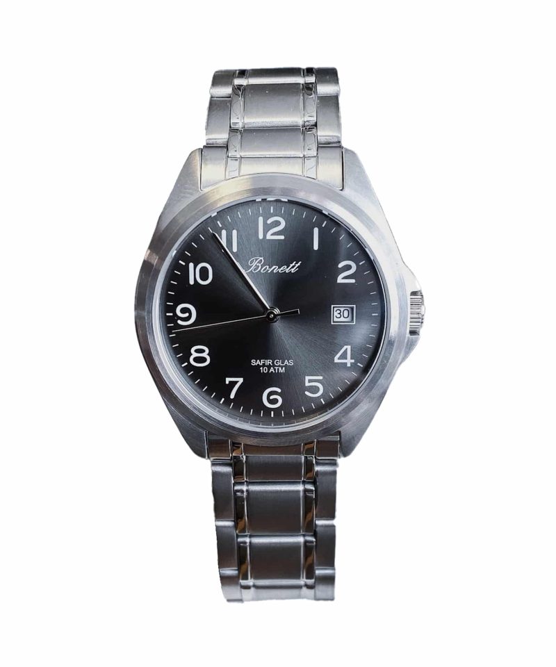 Bonett - Herreur stål tall 10atm safirglass