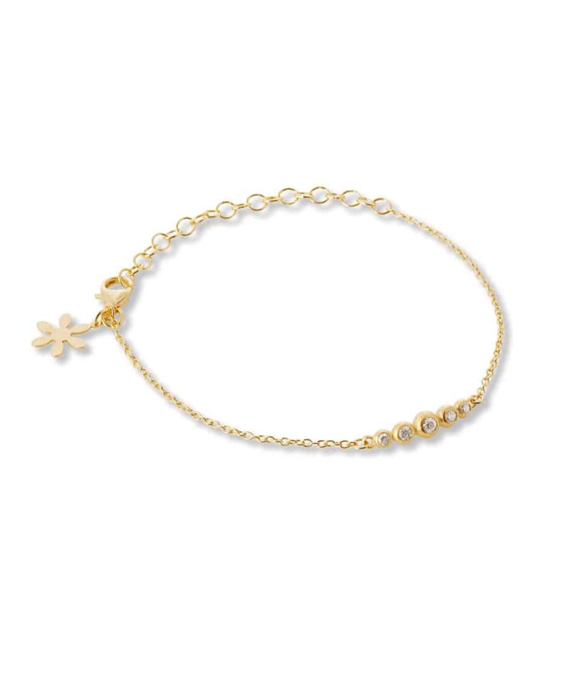 Armbånd Forgylt Sølv - Zirconia