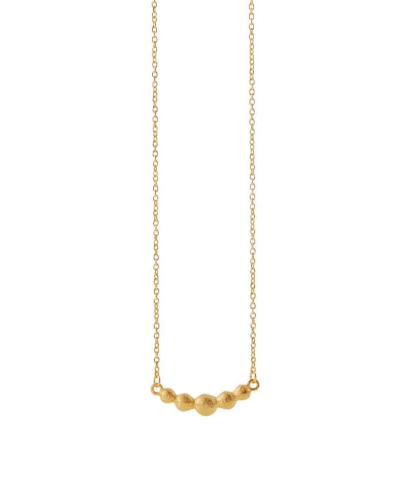 Halssmykke Forgylt Sølv med kuler