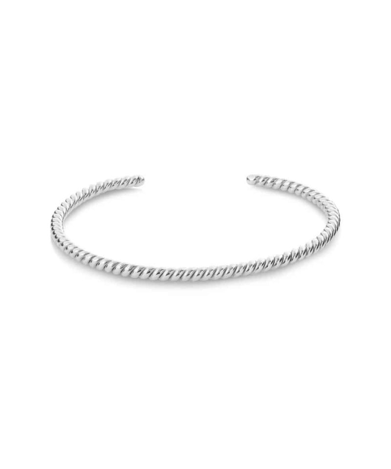 Armring i sølv tvinnet