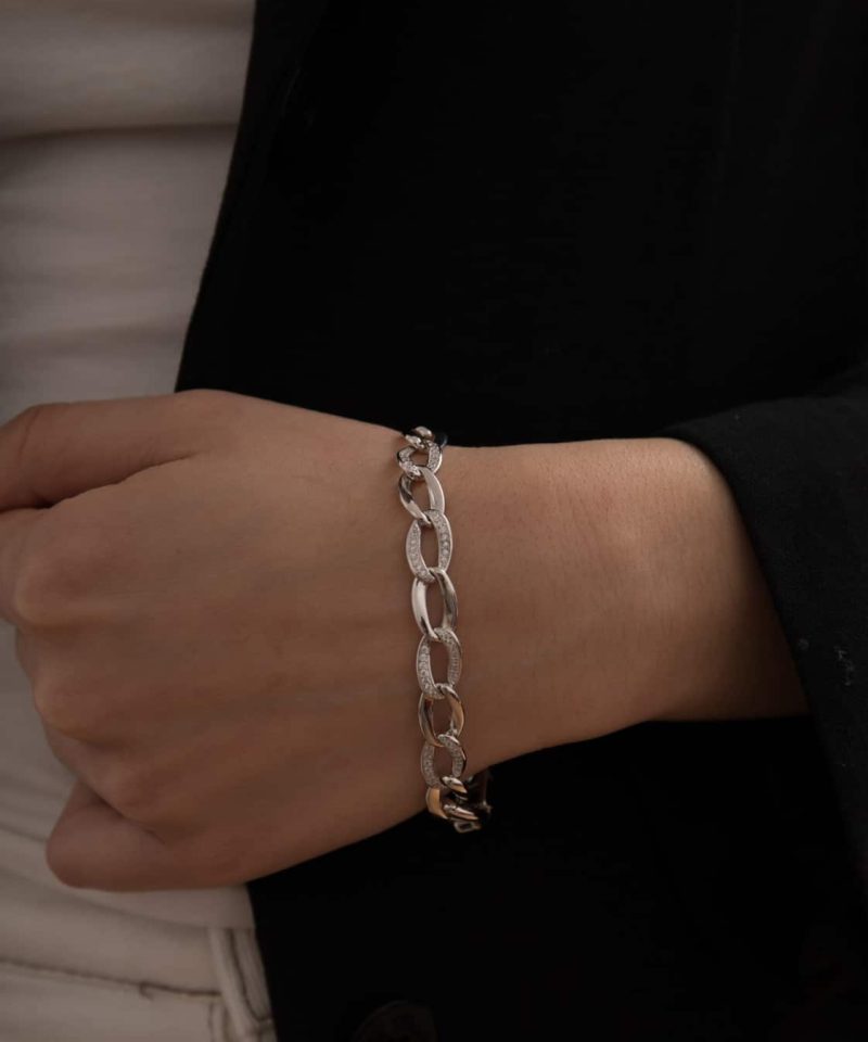 Alternative view of Armbånd sølv med zirconia