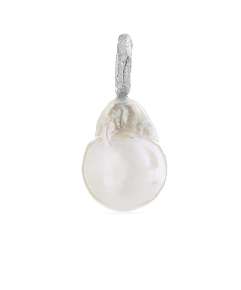 Anheng sølv med stor barokk ferskvannsperle
