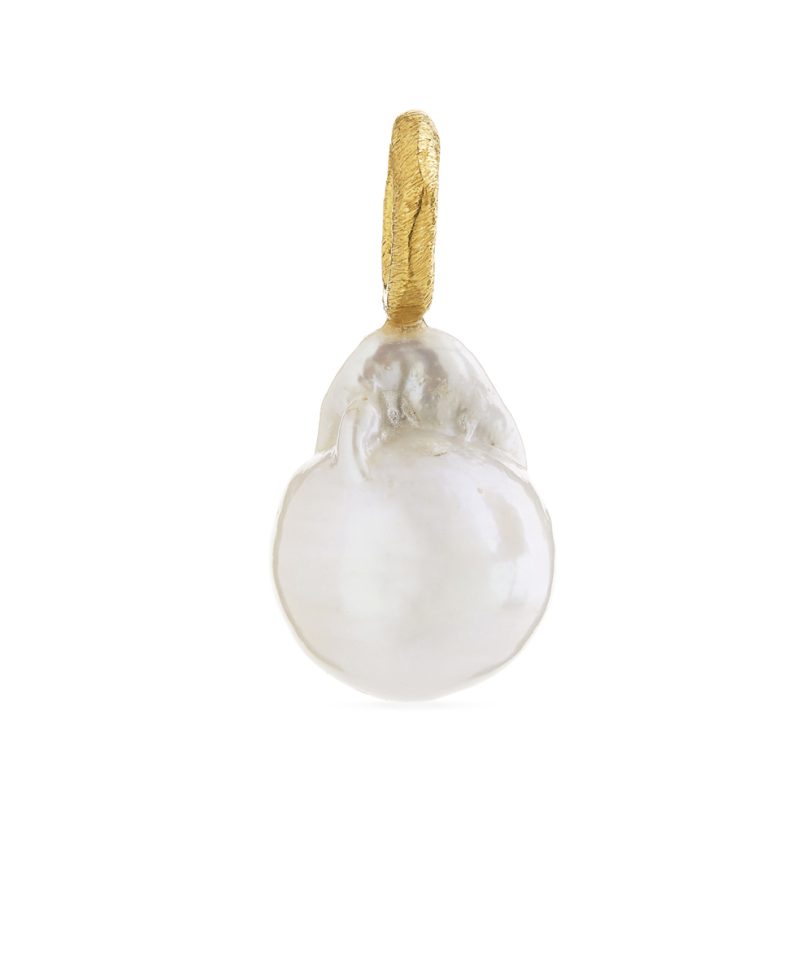 Anheng forgylt med stor barokk ferskvannsperle