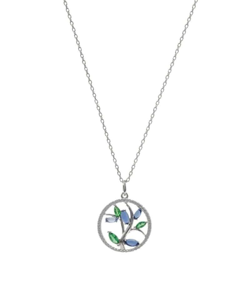 Halssmykke sølv med zirconia