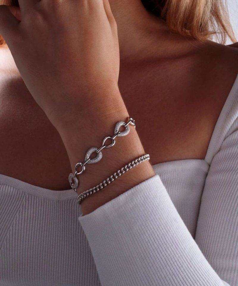 Alternative view of Armbånd sølv med zirconia