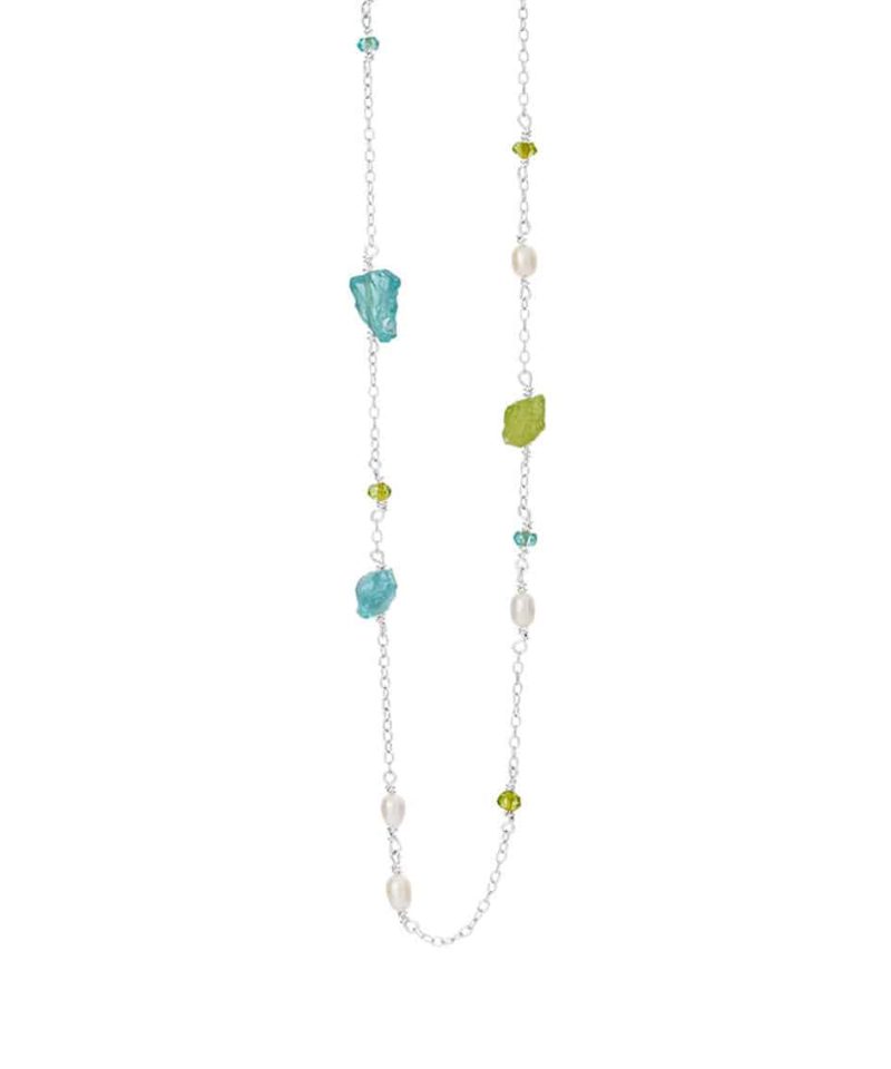 Halskjede i sølv mix