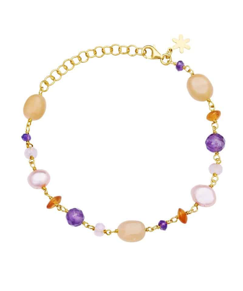 Armbånd i forgylt sølv