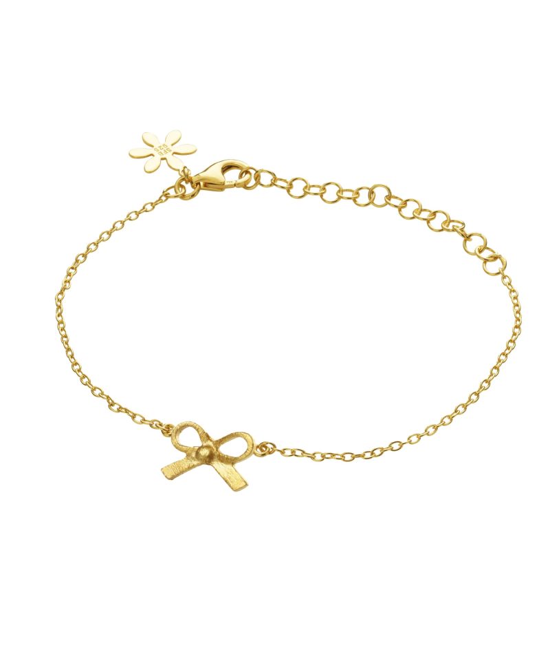 Armbånd sløyfe forgylt