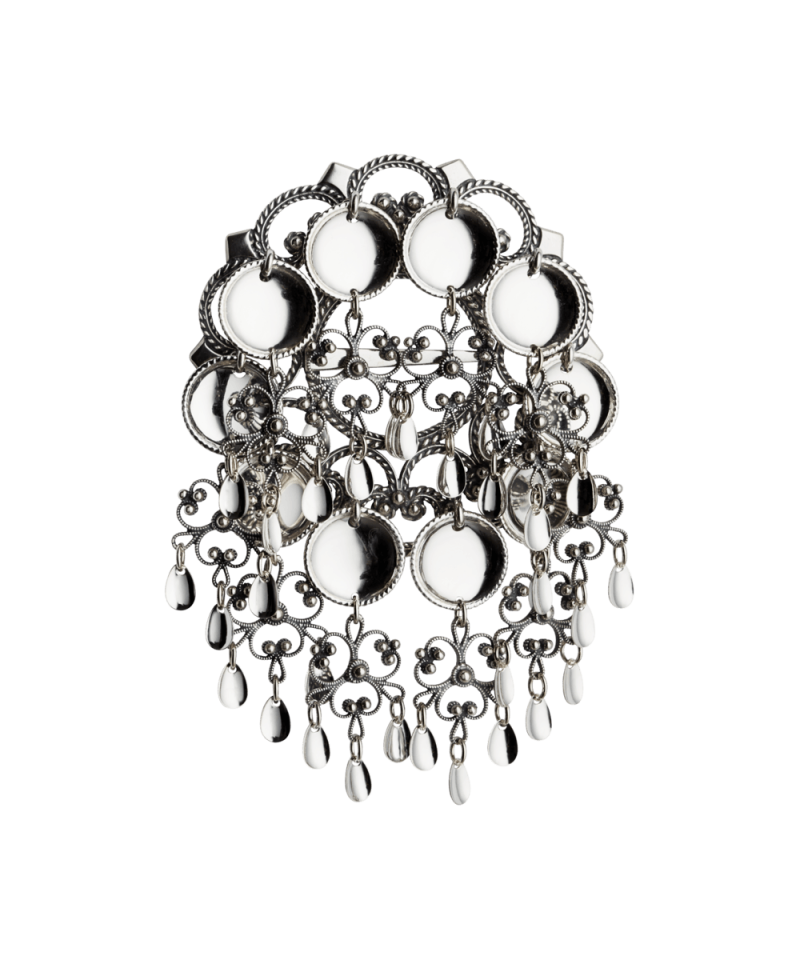 198101 - Sølje Oksidert med Trådkantlauv