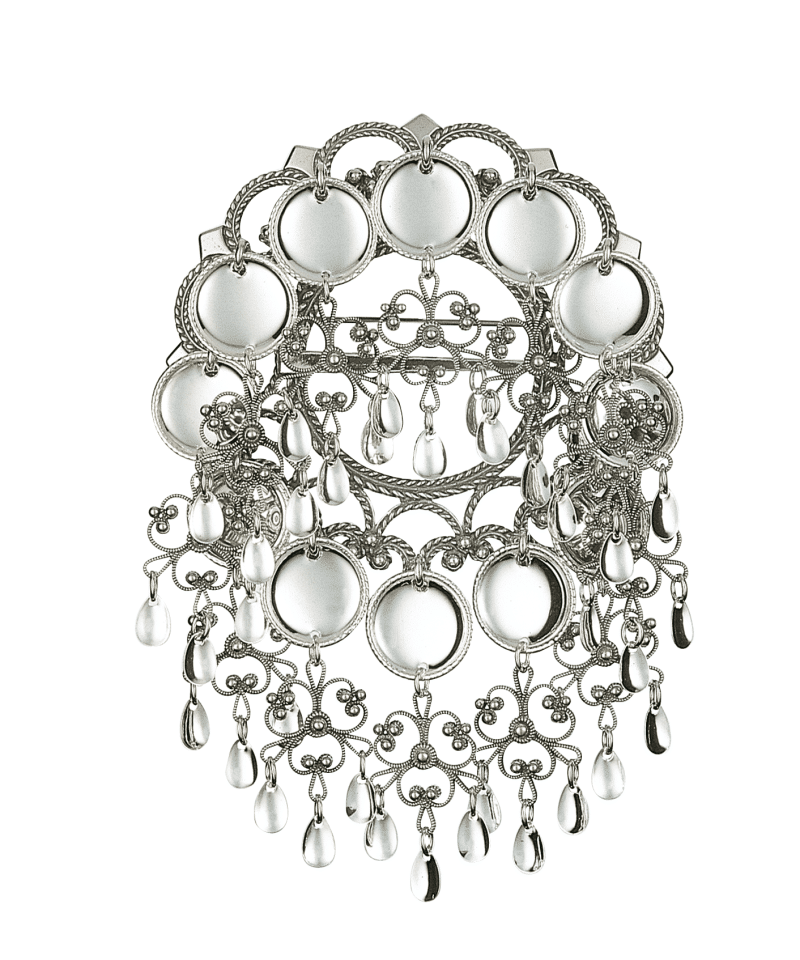 199101 - Sølje Oksidert med 16mm Trådkantlauv