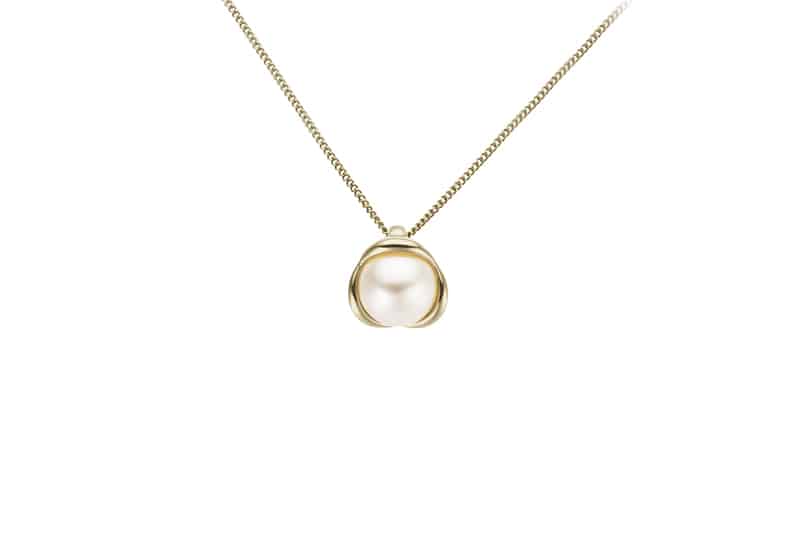 Anheng gull med ferskvannsperle