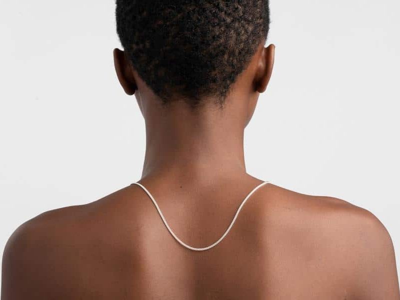 Alternative view of Short diamond cut, halskjede 925s 45/50/55cm