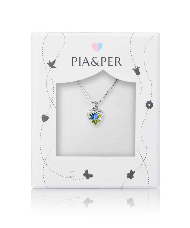 Alternative view of Halskjede i sølv - Blåklokkemotiv